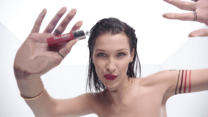 Bella Hadid Rocks Dior Addict Lip Glow in New Campaign - DuJour